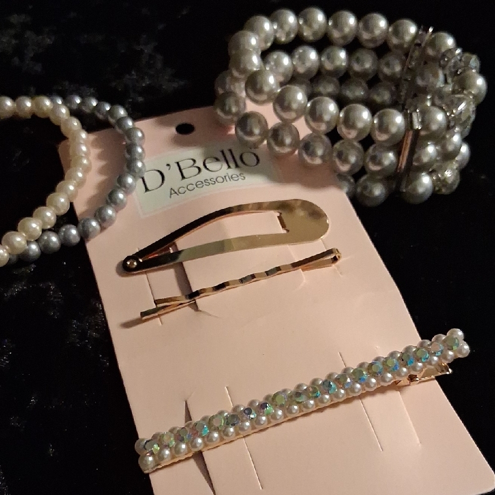 Elegant Silver and Gold Hair Accessories